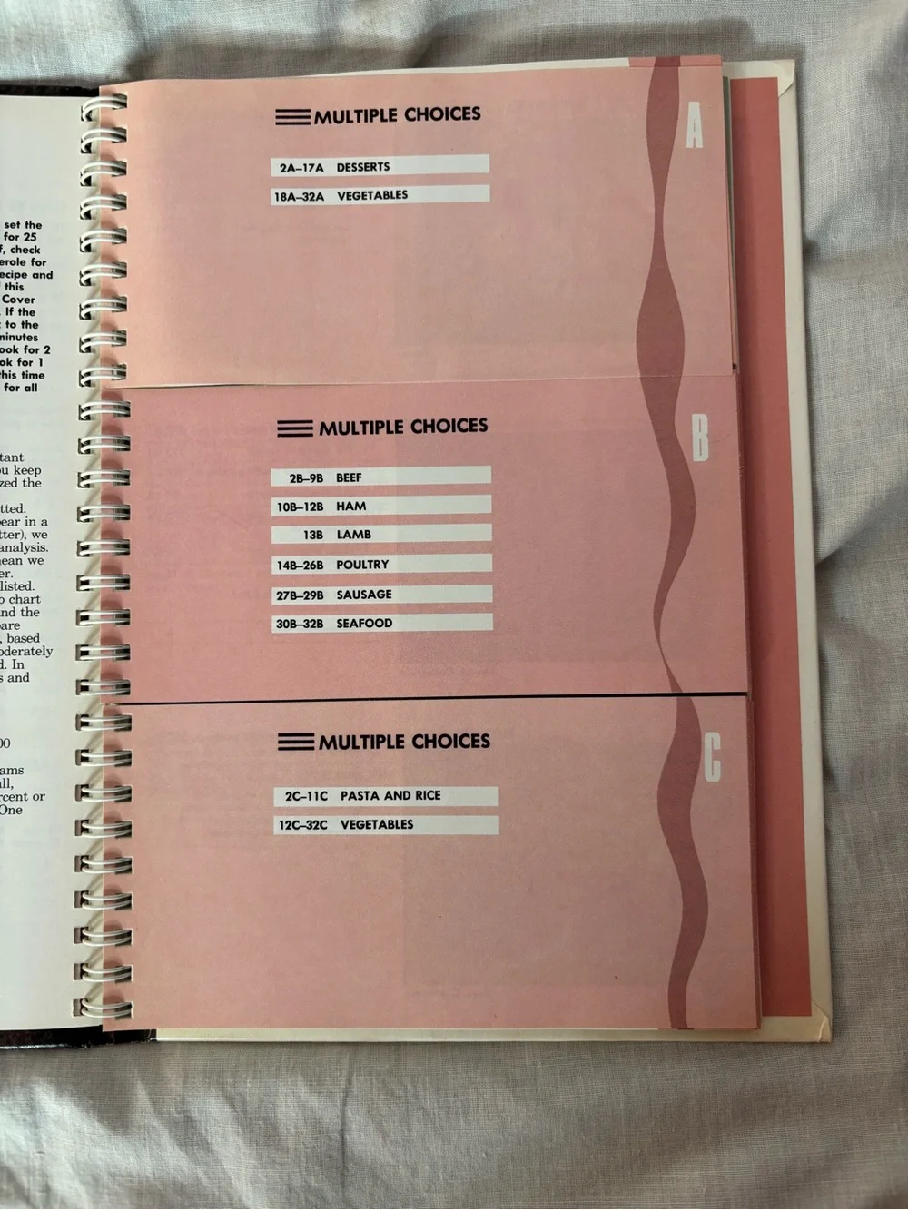 vintage 1990 TupperWave Stack-Cooked Meals cookbook, spiral bound, hardback